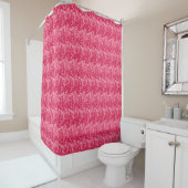 Jakobinische Blume Damask, Fuchsia und Light Pink Duschvorhang (Beispiel)