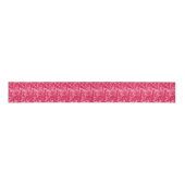 Jakobinische Blume Damask, Fuchsia und Light Pink Ripsband (Vorderseite)