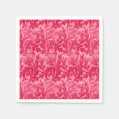Jakobinische Blume Damask, Fuchsia und Light Pink Serviette (Vorderseite)