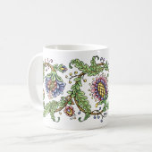 Jakobinisches Blumen-Mug Kaffeetasse (Vorderseite Links)