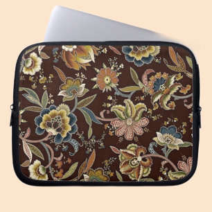 Jakobinisches Blumenmuster Laptopschutzhülle