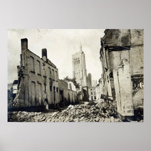 Jakob's Church, Ypres, Juni 1915 Poster (Vorne)
