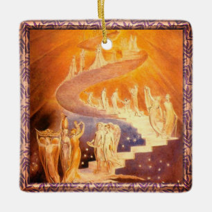 Jakob's Dream von William Blake Keramik Keramikornament