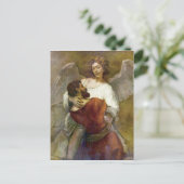 Jakobs Kampf mit dem Engel von Rembrandt Postkarte (Stehend Vorderseite)