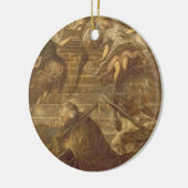 Jakobs Leiter (Öl auf Leinwand) Keramikornament (Links)