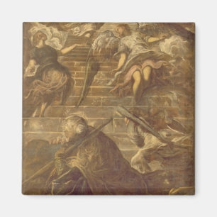 Jakobs Leiter (Öl auf Leinwand) Magnet