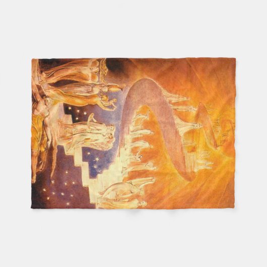 Jakobs Traum durch William Blake Fleecedecke (Vorderseite (Horizontal))