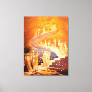 Jakobs Traum durch William Blake Leinwanddruck