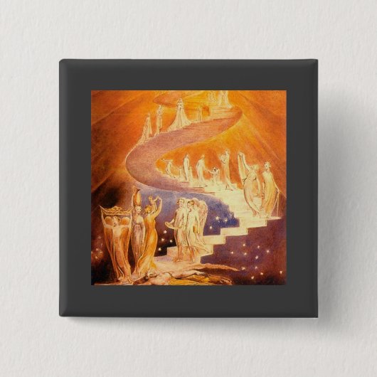 Jakobs Traum von William Blake Button (Vorderseite)