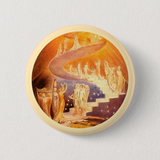 Jakobs Traum von William Blake Button (Vorderseite)