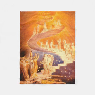 Jakobs Traum von William Blake Fleecedecke