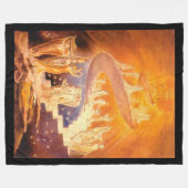 Jakobs Traum von William Blake Fleecedecke (Vorderseite (Horizontal))