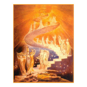 Jakobs Traum von William Blake Fotodruck