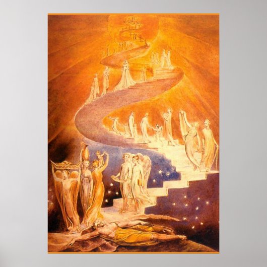 Jakobs Traum von William Blake Poster (Vorne)