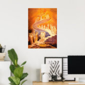 Jakobs Traum von William Blake Poster (Heimbüro)