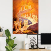 Jakob's Traum von William Blake Poster (Heimbüro)