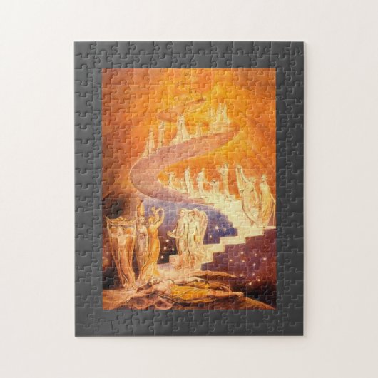 Jakobs Traum von William Blake Puzzle (Vertikal)