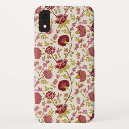 Jakobsbraun Muster Reds Pinks Gold Creme Case-Mate iPhone Hülle (Rückseite)