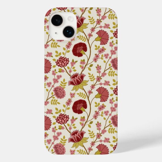 Jakobsbraun Muster Reds Pinks Gold Creme Case-Mate iPhone Hülle (Rückseite)