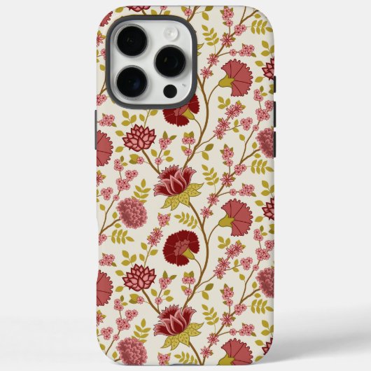 Jakobsbraun Muster Reds Pinks Gold Creme Case-Mate iPhone Hülle (Rückseite)