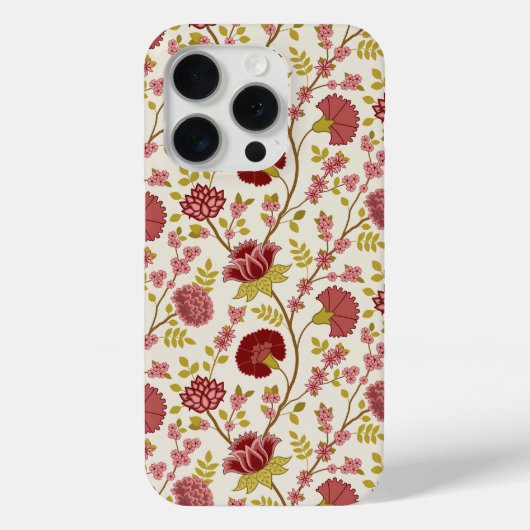 Jakobsbraun Muster Reds Pinks Gold Creme Case-Mate iPhone Hülle (Rückseite)