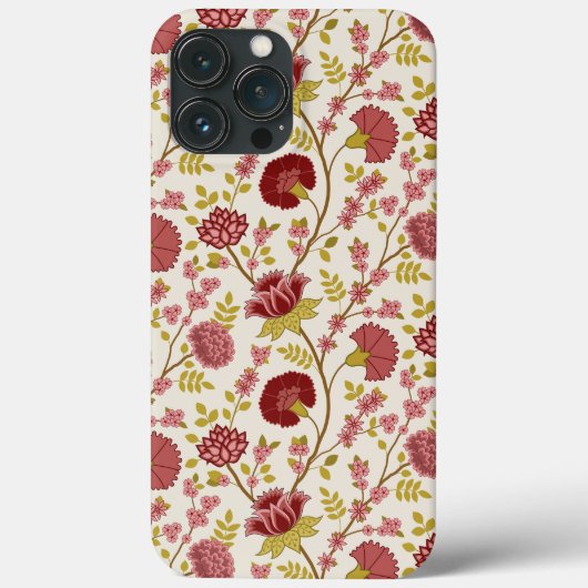 Jakobsbraun Muster Reds Pinks Gold Creme Case-Mate iPhone Hülle (Rückseite)
