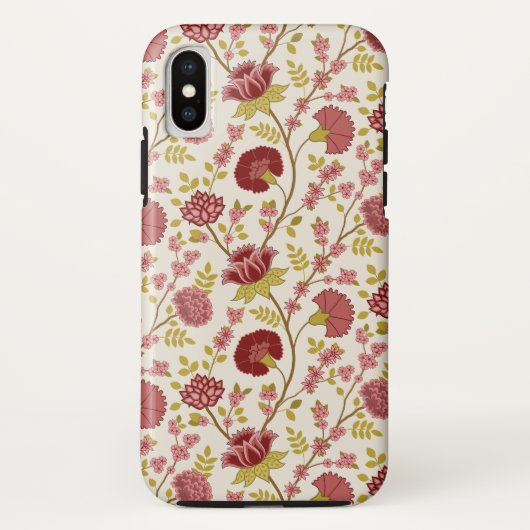 Jakobsbraun Muster Reds Pinks Gold Creme Case-Mate iPhone Hülle (Rückseite)