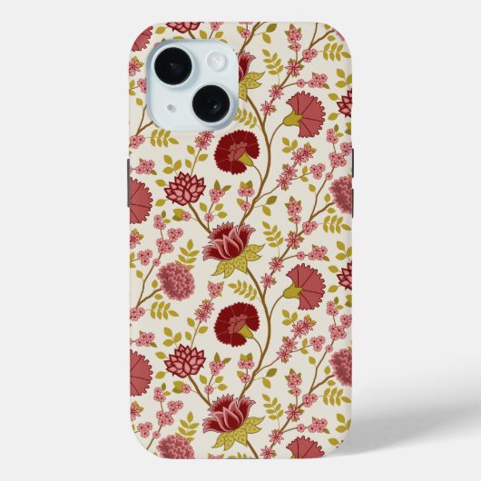 Jakobsbraun Muster Reds Pinks Gold Creme Case-Mate iPhone Hülle (Rückseite)