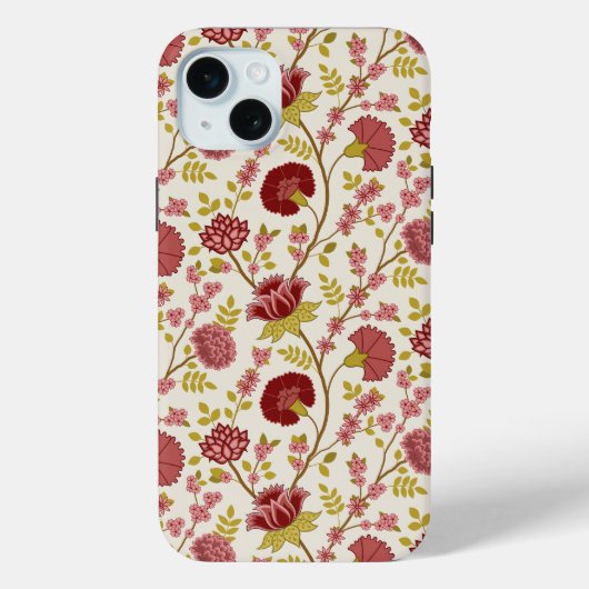 Jakobsbraun Muster Reds Pinks Gold Creme Case-Mate iPhone Hülle (Rückseite)