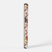 Jakobsbraun Muster Reds Pinks Gold Creme iPhone 15 Hülle (Rechte Seite)