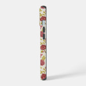 Jakobsbraun Muster Reds Pinks Gold Creme iPhone 15 Hülle (Linke Seite)