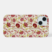 Jakobsbraun Muster Reds Pinks Gold Creme iPhone 15 Hülle (Rückseite (Horizontal))