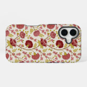 Jakobsbraun Muster Reds Pinks Gold Creme iPhone 16 Hülle (Rückseite (Horizontal))