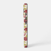 Jakobsbraun Muster Reds Pinks Gold Creme iPhone 16 Hülle (Linke Seite)