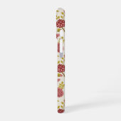 Jakobsbraun Muster Reds Pinks Gold Creme iPhone 16 Hülle (Linke Seite)