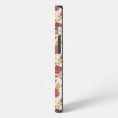 Jakobsbraun Muster Reds Pinks Gold Creme iPhone Hülle (Linke Seite)