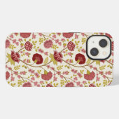 Jakobsbraun Muster Reds Pinks Gold Creme iPhone Hülle (Rückseite (Horizontal))