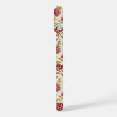 Jakobsbraun Muster Reds Pinks Gold Creme iPhone Hülle (Linke Seite)
