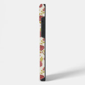 Jakobsbraun Muster Reds Pinks Gold Creme iPhone Hülle (Linke Seite)