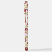 Jakobsbraun Muster Reds Pinks Gold Creme iPhone Hülle (Linke Seite)