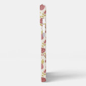 Jakobsbraun Muster Reds Pinks Gold Creme iPhone Hülle (Linke Seite)