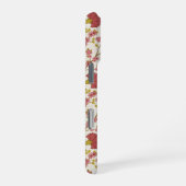 Jakobsbraun Muster Reds Pinks Gold Creme iPhone Hülle (Rechte Seite)
