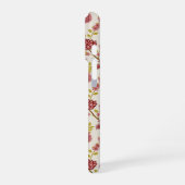 Jakobsbraun Muster Reds Pinks Gold Creme iPhone Hülle (Linke Seite)