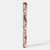 Jakobsbraun Muster Reds Pinks Gold Creme iPhone Hülle (Rechte Seite)