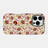 Jakobsbraun Muster Reds Pinks Gold Creme iPhone Hülle (Rückseite (Horizontal))