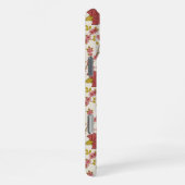 Jakobsbraun Muster Reds Pinks Gold Creme iPhone Hülle (Rechte Seite)