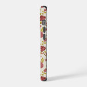 Jakobsbraun Muster Reds Pinks Gold Creme iPhone Hülle (Linke Seite)