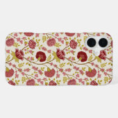 Jakobsbraun Muster Reds Pinks Gold Creme iPhone Hülle (Rückseite (Horizontal))
