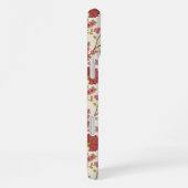 Jakobsbraun Muster Reds Pinks Gold Creme iPhone Hülle (Rechte Seite)