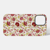 Jakobsbraun Muster Reds Pinks Gold Creme iPhone Hülle (Rückseite (Horizontal))